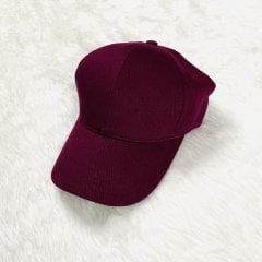 Düz Renk Şapka Bordo