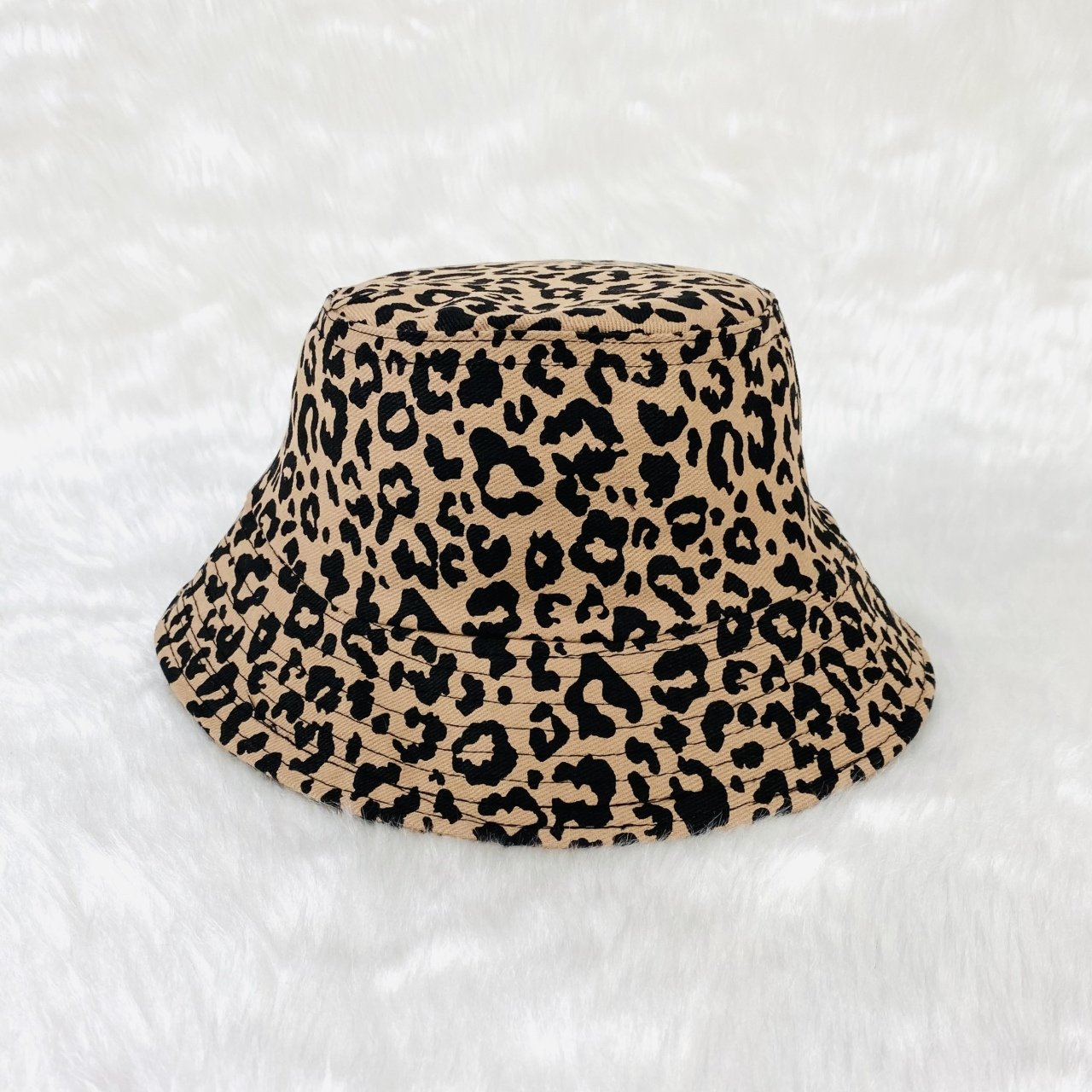 Leopar Desen Balıkçı Şapka