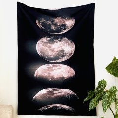 Moon Desenli Duvar Halısı