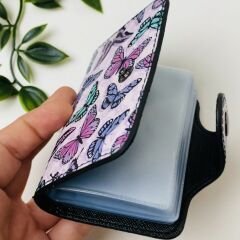 Unicorn Desenli Düğmeli Kartlık