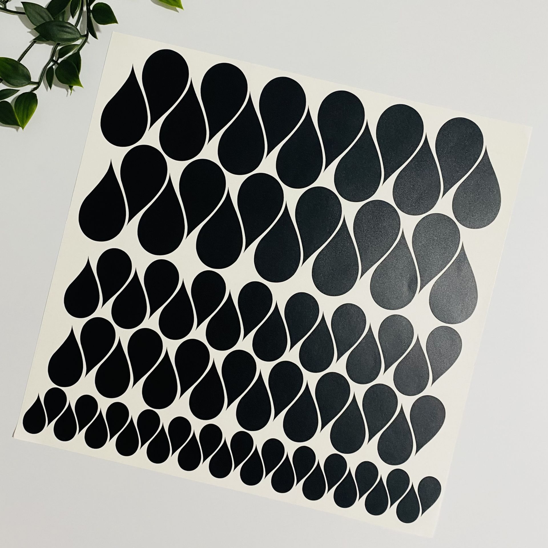 Damla Desenli Sticker Seti