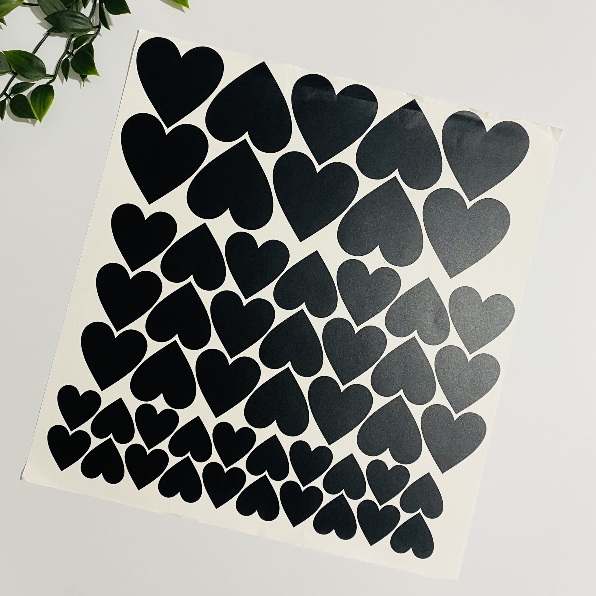 Kalp Desenli Sticker Seti