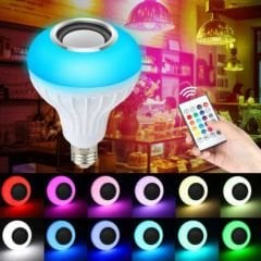 Rgb Uzaktan Kumandalı Bluetooth Hoparlör Led Ampul