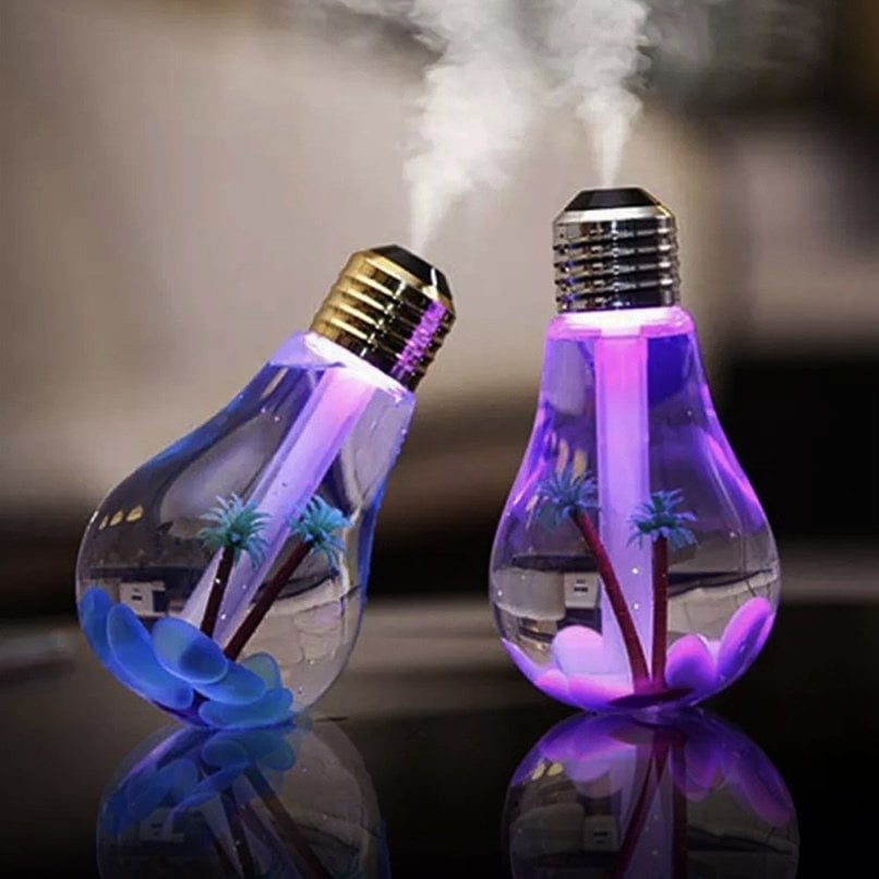 Led Işıklı Ampul Hava Nemlendiricisi